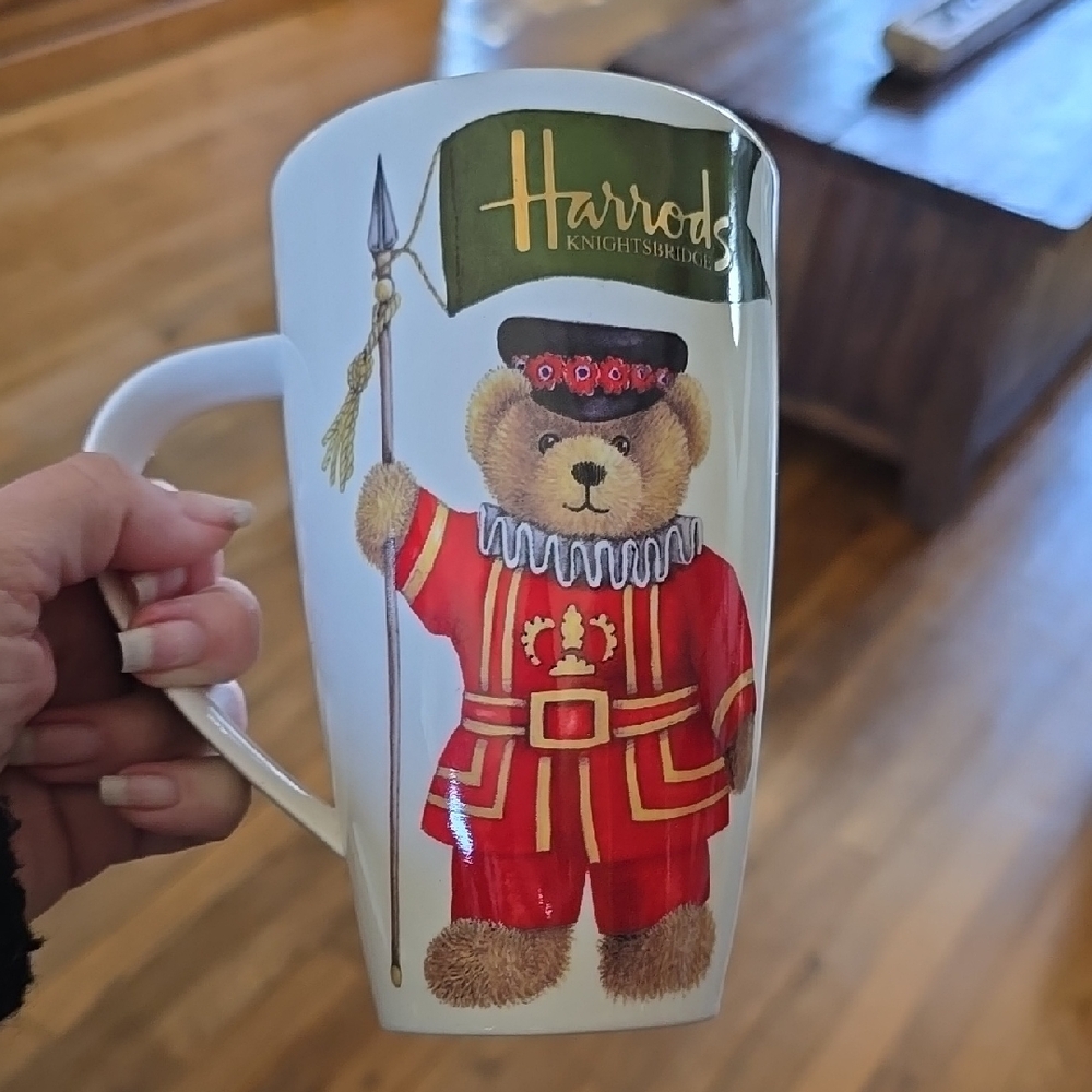Harrods Bear Mug with Red Outfit